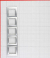 Рамка Simon 15 пятиместная алюминий (1500650-033) - фото 3