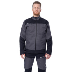 Куртка рабочая Brodeks KS234 60-62 рост 182-188 см серо-черная