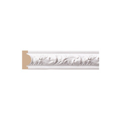 Молдинг из экополимера ударопрочный 30х14х2400 мм Decomaster Decor 157-115 белый