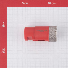 Коронка алмазная КМ по керамограниту d30 мм для УШМ (666165) - фото 2