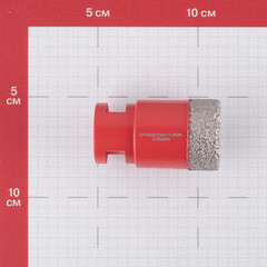 Коронка алмазная КМ по керамограниту d35 мм для УШМ (666167) - фото 3