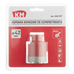 Коронка алмазная КМ по керамограниту d42 мм для УШМ (666169) - фото 3