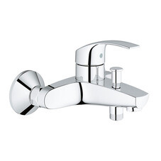 Смеситель для ванны Grohe Eurosmart хром однорычажный с коротким изливом без лейки (33300002)