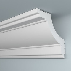 Плинтус потолочный из пенополистирола 45х45х2000 мм Плинтэкс K45/45 - фото 1