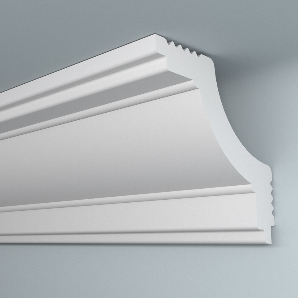 Изображение товара Плинтус потолочный из пенополистирола 45х45х2000 мм Плинтэкс K45/45