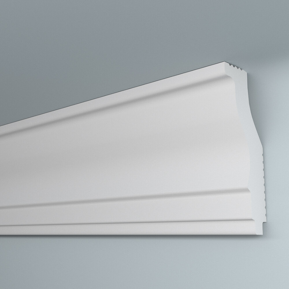 Изображение товара Плинтус потолочный из пенополистирола 25х65х2000 мм под натяжной потолок Плинтэкс O 25/65 SC