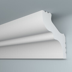 Плинтус потолочный из пенополистирола 30х35х2000 мм Плинтэкс H 30/35 - фото 1