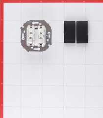 Выключатель Simon 15 двухклавишный встраиваемый графит (1591398-038) - фото 5