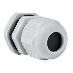 Кабельный ввод EKF PROxima PG13,5 диаметром 6-12 мм IP54 пластиковый серый (20 шт.) (plc-pg-13.5-r) - фото 1