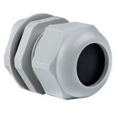 Кабельный ввод EKF PROxima PG29 диаметром 18-25 мм IP54 пластиковый серый (20 шт.) (plc-pg-29-r) - фото 1