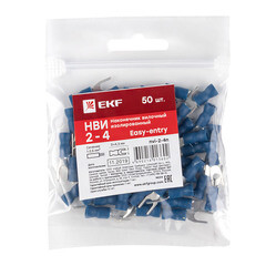 Изображение товара Наконечник вилочный изолированный EKF PROxima НВИ d4,3 мм 1,0-2,5 кв. мм (50 шт.)