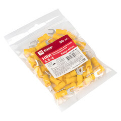 Наконечник вилочный изолированный EKF PROxima НВИ d4,3 мм 2,5-6,0 кв. мм (50 шт.) - фото 1