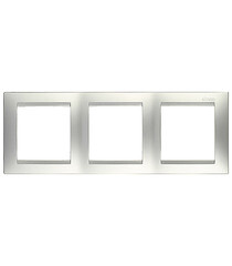 Изображение товара Рамка Simon 15 трехместная алюминий (1500630-033)