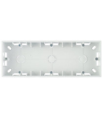 Коробка монтажная Simon 15 трехместная накладная белая (1590753-030) - фото 1