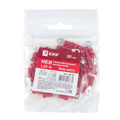 Изображение товара Наконечник кольцевой изолированный EKF PROxima НКИ d4,3 мм 0,25-1,5 кв.мм (50 шт.)
