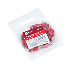 Наконечник кольцевой изолированный EKF PROxima НКИ d4,3 мм 0,25-1,5 кв.мм (50 шт.) - фото 5