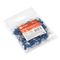 Наконечник кольцевой изолированный EKF PROxima НКИ d5,3 мм 1,0-2,5 кв. мм (50 шт.) - фото 5