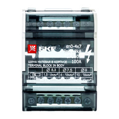 Шина нулевая EKF PROxima 4х7 отверстий в корпусе (sn0-4х7) - фото 7