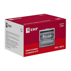 Шина нулевая EKF PROxima 4х7 отверстий в корпусе (sn0-4х7) - фото 3