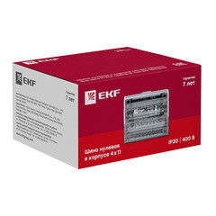 Шина нулевая EKF PROxima 4х11 отверстий в корпусе (sn0-4х11) - фото 4