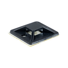 Площадка для крепления стяжек EKF PROxima 25х25 мм самоклеящаяся черная (100 шт.) (plc-25х25-b) - фото 2