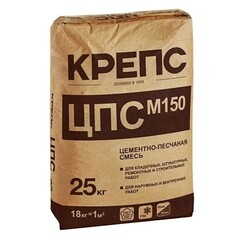 Смесь цементно-песчаная (ЦПС) М150 Крепс 25 кг