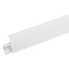 Плинтус ПВХ напольный Winart 72 мм белый матовый 2200 мм Г-профиль со съемной панелью - фото 5