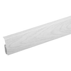 Плинтус ПВХ напольный Winart 72 мм дуб флорида 2200 мм Г-профиль со съемной панелью - фото 1