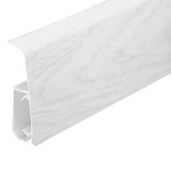 Плинтус ПВХ напольный Winart 72 мм дуб флорида 2200 мм Г-профиль со съемной панелью - фото 4