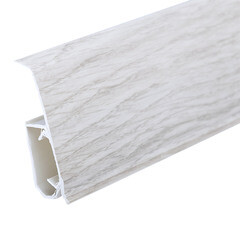 Плинтус ПВХ напольный Winart 72 мм дуб кватро 2200 мм Г-профиль со съемной панелью - фото 4