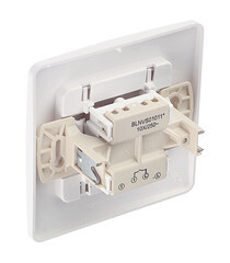 Выключатель Systeme Electric Blanca одноклавишный встраиваемый белый с подсветкой (BLNVS010111) - фото 5