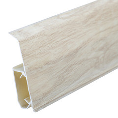 Плинтус ПВХ напольный Winart 72 мм себаста 2200 мм Г-профиль со съемной панелью - фото 4