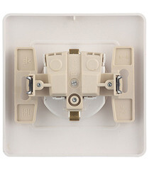 Розетка Systeme Electric Blanca встраиваемая белая со шторками (BLNRS001111) - фото 3