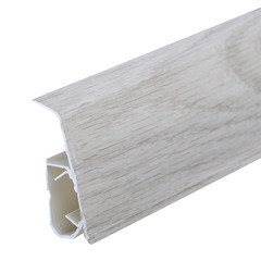 Плинтус ПВХ напольный Winart 55 мм ланди 2200 мм Г-профиль со съемной панелью - фото 5