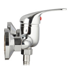 Смеситель для душа без излива Corsa Deco Wave L хром с лейкой однорычажный (671766) - фото 9