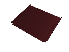 Кликфальц 0,5 мм Grand Line Double Pro Line с пленкой на замках красное вино RAL 3005 satin