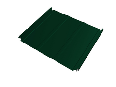 Кликфальц 0,45 мм Grand Line Double Pro Line с пленкой на замках зеленый RAL 6005 полиэстер