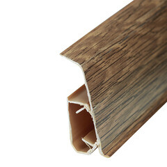 Плинтус ПВХ напольный Winart 55 мм хартли 2200 мм Г-профиль со съемной панелью - фото 2