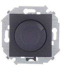 Диммер Simon 15 встраиваемый графит поворотно-нажимной (1591311-038) - фото 1