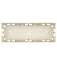 Коробка монтажная Simon 15 трехместная накладная слоновая кость (1590753-031)