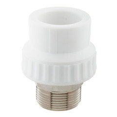 Муфта полипропиленовая Valfex 40 мм х 1 1/4 НР(ш) под ключ (10135040П) - фото 2