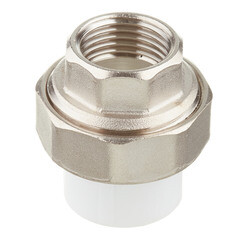 Муфта полипропиленовая Valfex разъемная (американка) 20 мм х 1/2 ВР(г) (10155015П) - фото 1