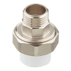 Муфта полипропиленовая Valfex разъемная (американка) 20 мм х 1/2 НР(ш) (10156015П) - фото 1