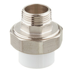 Муфта полипропиленовая Valfex разъемная (американка) 25 мм х 3/4 НР(ш) (10156020П) - фото 1