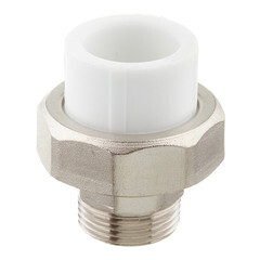 Муфта полипропиленовая Valfex разъемная (американка) 25 мм х 3/4 НР(ш) (10156020П) - фото 3