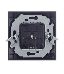 Розетка Simon 15 встраиваемая графит со шторками с крышкой (1590450-038) - фото 5