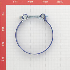 Хомут силовой Hard-Fix 104-112 мм оцинкованная сталь с полимерным покрытием одноболтовый - фото 2