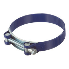 Изображение товара Хомут силовой Hard-Fix 113-121 мм оцинкованная сталь с полимерным покрытием одноболтовый