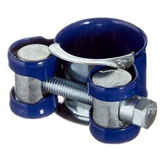 Изображение товара Хомут силовой Hard-Fix 20-22 мм оцинкованная сталь с полимерным покрытием одноболтовый