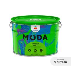 Краска моющаяся Eskaro Moda Absolut Matt база TR бесцветная 9 л